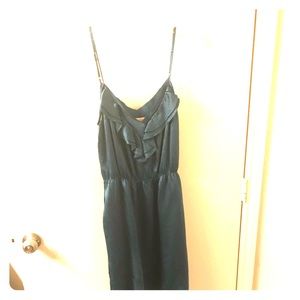 Teal Rebecca Taylor silk party dress